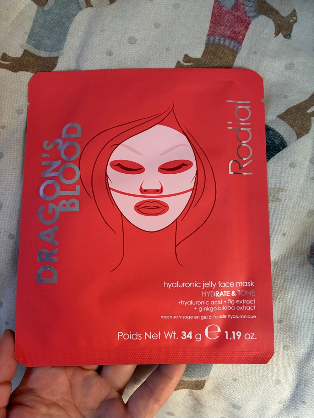 Rodial Dragon's Blood Hyaluronic Jelly Face Mask 34g exp 23/01/2028